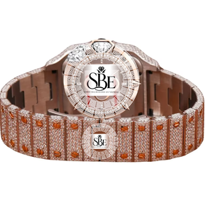 Reloj de Diamantes de Plata y Acero Inoxidable de Primera Calidad con Moissanita, Reloj de Moda con Diamantes Reales y Diseño Duradero - Product Image 4