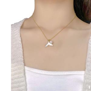 สร้อยคอมุกน้ำจืดคุณภาพสูง 10-11 มม. ทรงเกือบกลม มีตำหนิเล็กน้อย สไตล์เกาหลี แหวนแฟชั่น ขายส่ง - Product Image 5