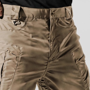 Pantalon cargo pour homme, coupe classique, coton mi-lourd, couleur unie, respirant, idéal pour le printemps - Product Image 6