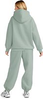 Ensemble de survêtement tendance pour femme : sweat à capuche et pantalon de jogging confortable, respirant, coupe régulière, écologique, séchage rapide