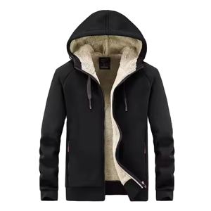 Fashionable Fleece Acid Wash Stonewashed Printed Zippered Hooded Sweatshirt Full Sleeve Length Loose Fit Eco-Friendly Winter - Product Image 1