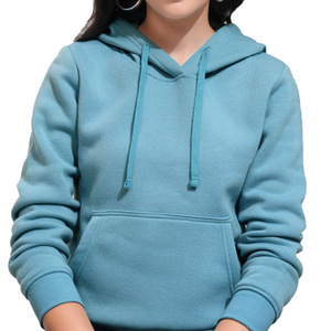 Sudadera con Capucha 100% Algodón, Forro Polar Transpirable, Sin Forro, Informal de Invierno, Lisa, con Bolsillo Delantero, Manga Larga, para Mujer - Product Image 2