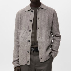 Pakistan Made Premium Knit Button Front Regular Fit <b>Men</b> <b>Cardigan</b> <b>Long</b> Sleeve V Neck Classic Style <b>For</b> Everyday Wear - Product Image 2