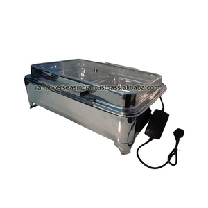 Plats de service chauffants électriques en acier inoxydable moulé de haute qualité pour buffets, fêtes et mariages (vente en gros) - Product Image 5