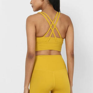 Conjunto Deportivo de 2 Piezas para Mujer, Transpirable, Ecológico, Sin Costuras, con Logotipo Personalizado, de Spandex, para Yoga y Gimnasio, Efecto Levanta Glúteos, Antiarrugas - Product Image 3