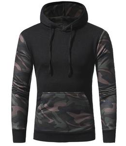 Sweat-shirts à capuche coupe-vent en molleton brodé camouflage 100 % coton, 500 GSM, épaules tombantes, personnalisés par le fabricant - Product Image 2
