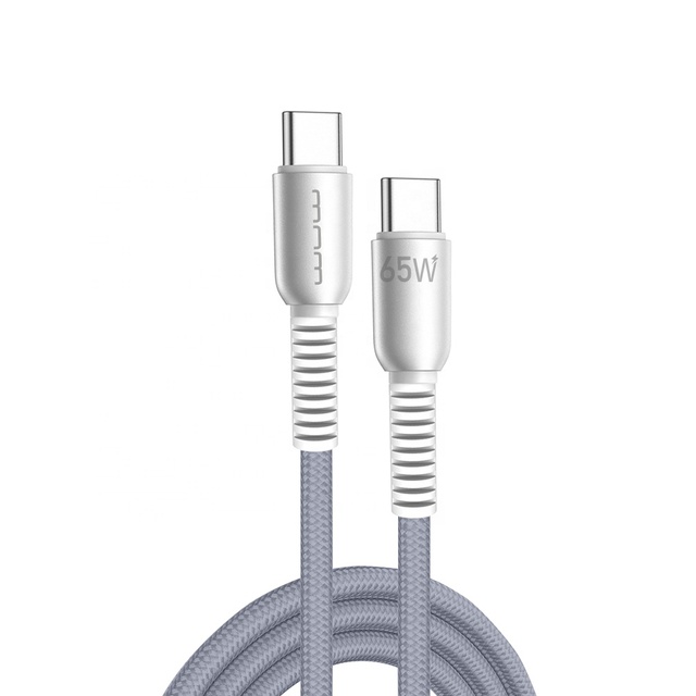 Fast Selling Factory Brand Directly Nylon Braided Durable Type c to Type c 1meter PD 65W Super Fast Charging Data Cable