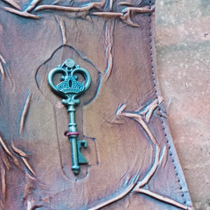 Carnet en cuir véritable fait main avec des détails de travail manuel, artisanat de haute qualité, fournisseur en gros, fabricant en Inde - Product Image 5