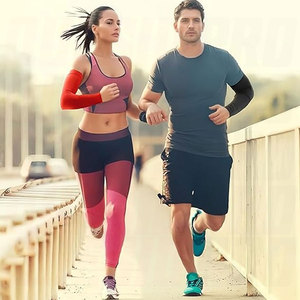 Manchons de compression pour hommes et femmes, rafraîchissants, anti-UV, pour le basketball, vêtements de sport personnalisés, tenues d'extérieur - Product Image 5