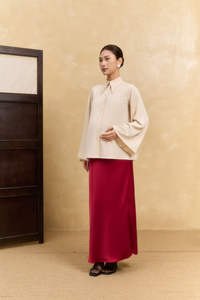 Conjunto de 2 piezas de verano para mujer, tejido, de corte regular, camisa de cuello completo, informal, formal, mezcla de seda, elegante, color liso - Product Image 3