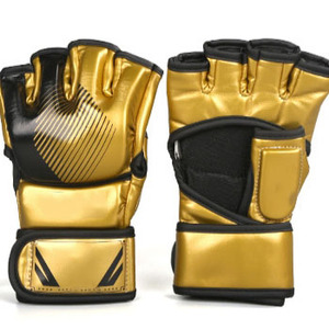 Guantes de Boxeo Profesionales con Acolchado Grueso, Resistentes al Desgaste, Guantes de Combate de Medio Dedo, Guantes de Entrenamiento - Product Image 1