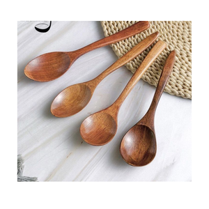 ช้อนไม้ตกแต่งรูปหัวใจ ช้อนไม้ธรรมชาติ ของขวัญบนโต๊ะอาหาร ผู้จัดจำหน่ายจากเวียดนาม - Product Image 1