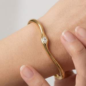 Brazalete de Serpiente de Acero Inoxidable Chapado en Oro de 18K, Diseño Irregular, Fabricante OEM - Product Image 2