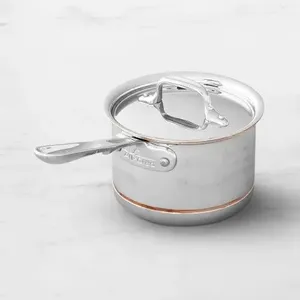 Durable Stainless Steel <b>Sauce</b> <b>Pan</b> with Flat Base Eco-Friendly Design Heavy Duty for Stable Stovetop Cooking Modern - Product Image 3