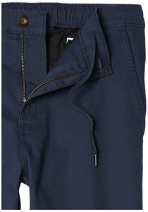 Pantalones Chino Jogger Azules para Hombre, Cintura Elástica, Ajuste Recto Elástico, Puños Elásticos, Pantalones Chino Ajustados, Pantalones de Algodón Transpirables - Product Image 4