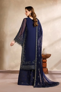 Trajes de organza de 3 piezas para mujer, vestidos de organza pakistaníes, trajes de organza bordados de 3 piezas. - Product Image 2