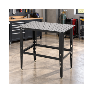 Table de soudage professionnelle en acier avec kit d'outils de 24 pièces, surface de travail robuste, pinces, fixations et accessoires de soudage GAR052 - Product Image 1