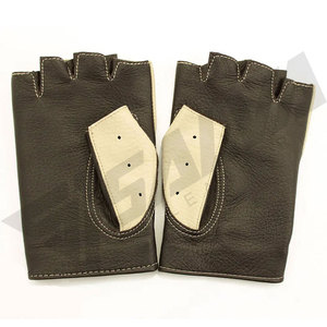 Leather Bike Wear <b>Gloves</b> Wrist Length Breathable Sporty Style Cycling Spring Summer Unlined - Product Image 4