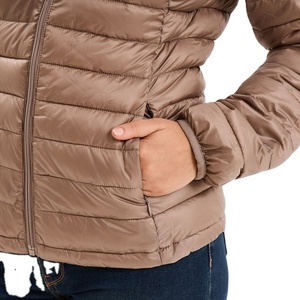 Women’s Lightweight Water-Repellent Hooded Down <b>Jacket</b> Sand Slim Fit Winter Warm Puffer Coat Stylish Outdoor Wear New Trendy - Product Image 6