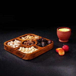Plateau de service rond décoratif fait main moderne et multifonctionnel pour fruits secs par UF INTERNATIONAL Crafts - Product Image 3