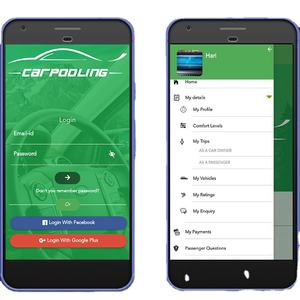 Aplicación de viaje compartido y coche compartido | Solución DE APLICACIÓN DE VIAJE compartido y coche compartido-ProtoLabz eServices - Product Image 1