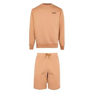 Dernier modèle à la mode Ensemble t-shirt et short pour l'été décontracté Ensembles jumeaux personnalisés pour hommes Pas cher Coton Respirant - Product Image 1