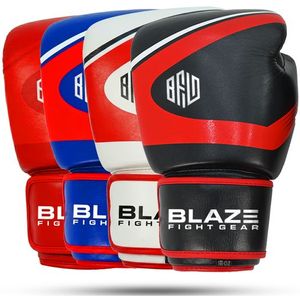High Quality Genuine Leather Boxing Gloves for Sparring Training Muay Thai Kickboxing Punching Bag with <b>Velcro</b> <b>Strap</b> Closure - Product Image 6