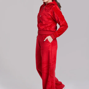 Ensemble de survêtement réversible coupe régulière unisexe grande taille coupe-vent respirant pour l'hiver – Haut long et pantalon de jogging pour la course et les loisirs - Product Image 2