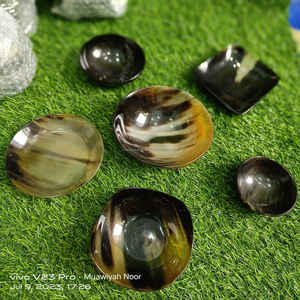 Bol en corne fait à la main de luxe de meilleure qualité de bol en corne de boeuf véritable bol en corne de boeuf aux conceptions modernes gratuites avec taille et logo personnalisés - Product Image 3