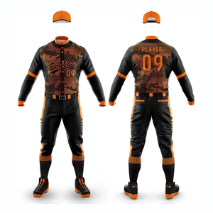 Custom Men's <b>Baseball</b> Uniform Sets 2026 New Arrivals Summer Quick Dry Spandex/Polyester Customizable Jersey Shirts - Product Image 2