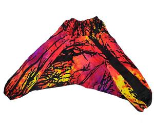 Pantalon sarouel de yoga bohème pour femmes de style européen imprimé tie-dye personnalisé Leggings d'été respirants GC-AP-313 pour l'approvisionnement en gros - Product Image 3