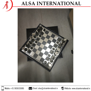 Meilleur jeu d'échecs en métal de conception personnalisée disponible en stock avec ciblage du sexe des enfants Acheter à prix bon marché - Product Image 2