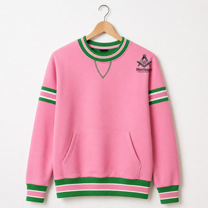 Nueva Llegada HMR, Camisetas de Algodón de Alta Calidad con Cuello Redondo y Manga Larga, Bordado de la Hermandad Alpha Kappa, Sudadera con Diseño de Collage - Product Image 3
