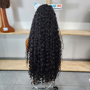 วิกผมแท้เวียดนามแบบขายส่ง ผมหยิกแบบพม่า 30 นิ้ว ความหนาแน่น 250  5x5 Hd lace วิกแบบไม่ต้องใช้กาว - Product Image 1