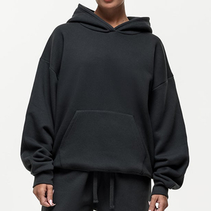 Custom Logo Winter Front High Quality Women Lightweight Casual Workout Sports <b>Top</b> Oversized Gym Sweatshirt Luxury Hoodie - Product Image 5