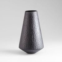 Vase en métal moderne de luxe METAL WAVE - Écologique, durable, facile à nettoyer pour la maison, le bureau, le salon - Meubles pour améliorer la décoration de la maison