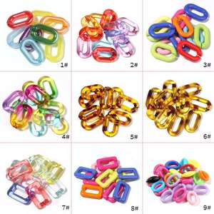 Colors and Bulk Manufacturing for Home Decor Buyers Artistic <b>Hand</b> Painted Resin Chain Links Made from Durable Acrylic Resin Mat - Product Image 4