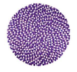 Achetez directement en gros auprès de l'usine : Tapis en feutre de laine, feutre de laine naturel fait main, design galet, tapis rond et rectangulaire sur mesure - Product Image 2