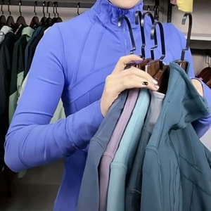 Ladies Yoga <b>Jacket</b> Soft touch Women's <b>Gym</b> <b>Jacket</b> Stretch Jersey Running Workout Custom Logo Activewear Supplier Fitness Apparel - Product Image 4