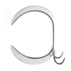 Gancho de pinza Millard, gancho quirúrgico doble, 18 mm, para cirugía plástica, retractor de acero inoxidable, tejido de precisión, herramienta médica - Product Image 1