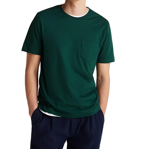 Camiseta Deportiva para Hombre 2025, 100% Algodón Tejido, Ecológica, de Secado Rápido, Transpirable, Corte Holgado, Ropa Deportiva de Alta Calidad - Product Image 1