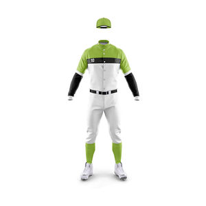 Service OEM de conception personnalisée, ensembles d'uniformes de baseball, logo et couleurs personnalisés, 100% polyester respirant, séchage rapide, MOQ 30 ensembles - Product Image 2