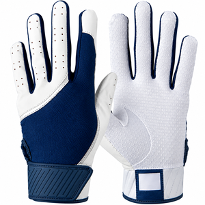 Professional Sheepskin Leather Baseball Batting Gloves with Short Cuff Design Excellent Grip Customizable Logo & Color - Product Image 1