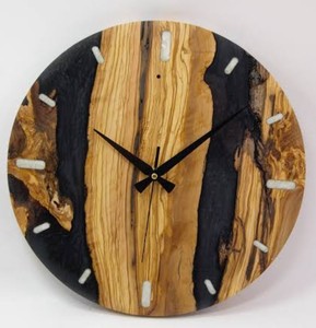 Modern Wooden Resin Quartz Wall <b>Clock</b> Decorative <b>Marble</b> Look Needle Display Living Room Home Office Customised Size - Product Image 2