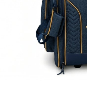 Customized Cricket Kit Bag Large Size Sports <b>Backpack</b> with <b>Wheels</b> Bat Holder and Ventilated Shoe Pocket - Product Image 5