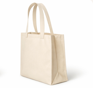 Heavy Duty Large Recycled Canvas Cotton Tote <b>Bag</b> With Bottom Gusset For Shopping Groceries custom Size & logo - Product Image 2