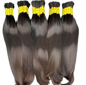 นาจีร์ แฮร์ ฮับ ผมต่ออินเดียนสเตรทแท้ชนิดเรมี่ สีดำธรรมชาติ 8 ชิ้น/ชุด - Product Image 2