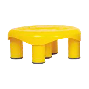 Taburete de plástico redondo de 5 patas, diseño de patla indio duradero, ligero, antideslizante, uso multiusos para el Hogar, baño, cocina - Product Image 1