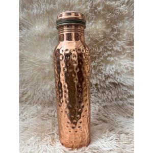Diamond Hammered <b>Copper</b> Water <b>Bottle</b> With Lid BPA Free Latest Design Customizable <b>Copper</b> <b>Bottle</b> For Sale Vintage Style - Product Image 5