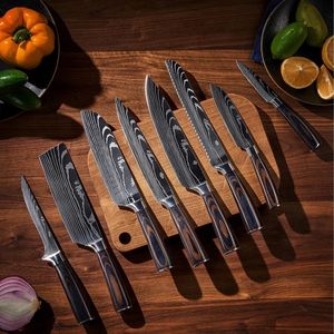 Ensemble de couteaux de chef à lames affûtées avec poignées confortables pour la préparation des légumes, de la viande et des fruits, cuisine professionnelle - Product Image 5